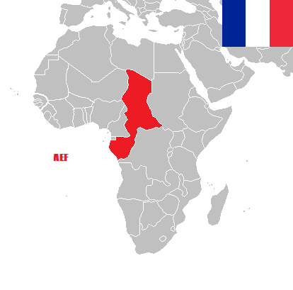 Pièces de monnaie d'Afrique equatoriale française de collection