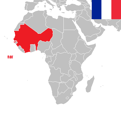 Pièces de monnaie d'Afrique occidentale française de collection