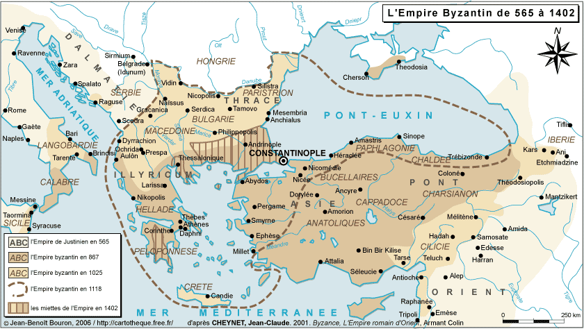 Monnaie byzantine, Ex empire romain d'orient