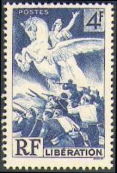 Timbres de France de l'année 1945