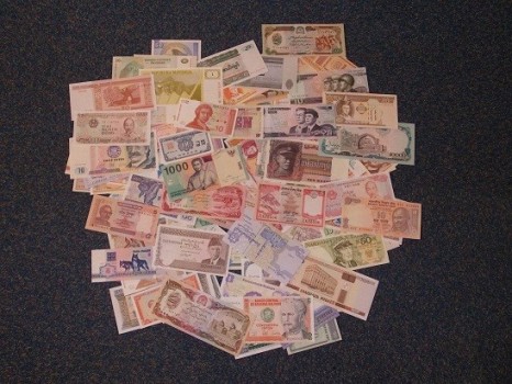 Lots de billet de banque du monde