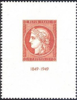 Timbres de France de l'année 1949