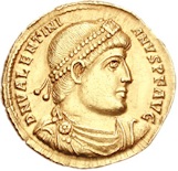 Pièces de Monnaie de l'empereur Valentinien 1er