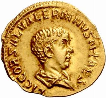 Les pièces de monnaie romaine de l'empereur Salonin