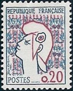 Timbres de France de l'année 1961