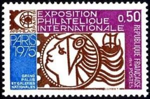 Timbres de France de l'année 1974