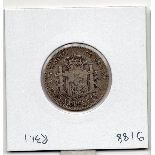 Espagne 1 peseta 1900 TB, KM 706 pièce de monnaie