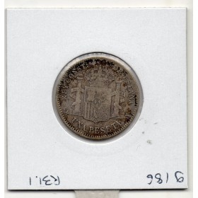 Espagne 1 peseta 1901 TB, KM 706 pièce de monnaie