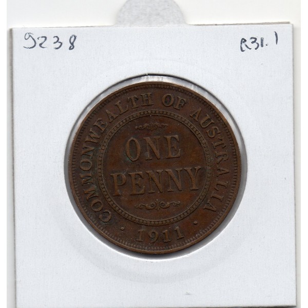 Australie 1 penny 1911 TTB, KM 23 pièce de monnaie