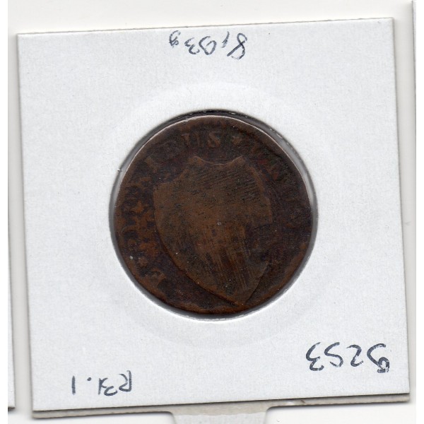 Etats Unis New Jersey 1 cent 1787 B, KM 8 pièce de monnaie