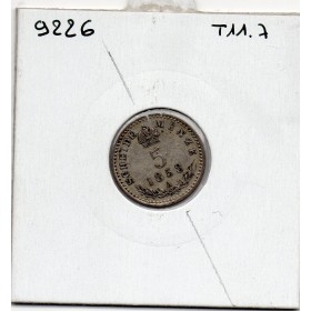 Autriche 5 kreuzer 1858 A Vienne Sup, KM 2197 pièce de monnaie