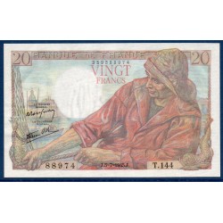 20 Francs Pêcheur SPL 5.7.1945 Billet de la banque de France