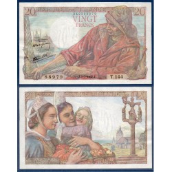 20 Francs Pêcheur SPL 5.7.1945 Billet de la banque de France