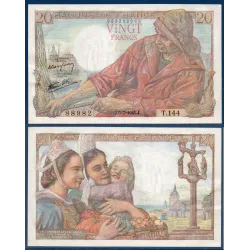20 Francs Pêcheur SPL 5.7.1945 Billet de la banque de France
