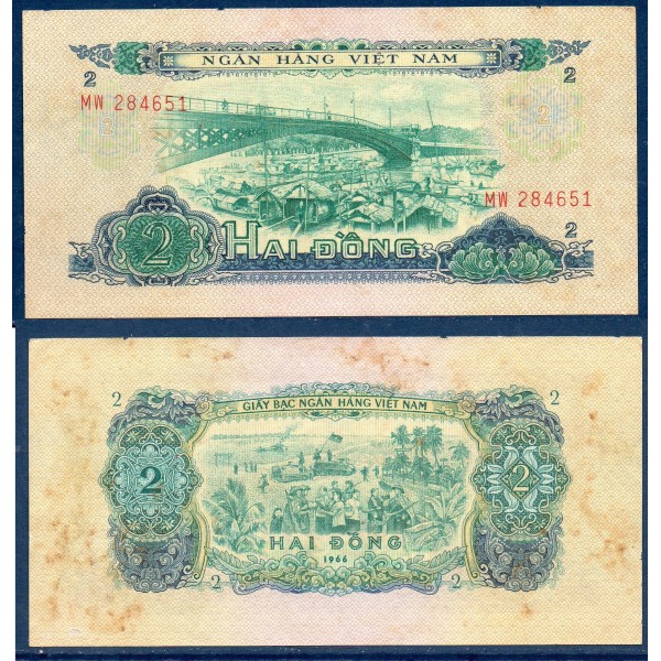 Viet-Nam Sud Pick N°41, TTB Billet de banque de 2 dong 1975