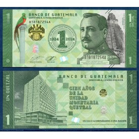 Guatemala Pick N°129, Billet de banque de 1 Quetzal 2024