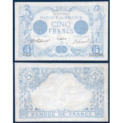 5 Francs Bleu TTB+ 8.9.1916 Billet de la banque de France