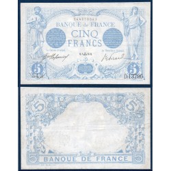 5 Francs Bleu TTB 8.9.1916 Billet de la banque de France