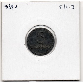 Kriegsgeld Kaiserslautern 5 pfennig 1917, TTB pièce de monnaie