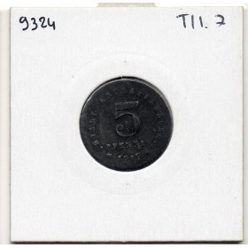 Kriegsgeld Aschaffenburg 5 pfennig 1917, TTB pièce de monnaie