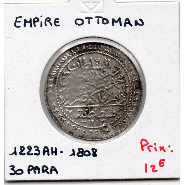 Empire Ottoman 30 para 1223 AH an 19 - 1808, TTB, KM 579 pièce de monnaie