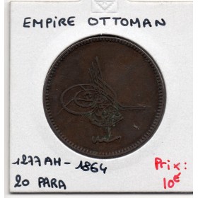 Empire Ottoman 20 para 1277 AH an 4 - 1864, TTB, KM 701 pièce de monnaie