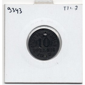 Kriegsgeld Francfort 10 pfennig 1917, TTB pièce de monnaie