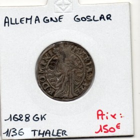 Goslar 1/36 Thaler 1628 GK, TTB, KM 43 - pièce de monnaie
