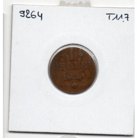Francfort 1 Heller 1820 (F) GB, TB, KM 301 pièce de monnaie