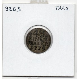 Prusse 1/48 Thaler 1779, TB-, KM 327 pièce de monnaie
