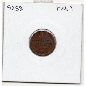 Autriche Antérieure 1 Kreutzer 1788H TTB+ KM 5 pièce de monnaie