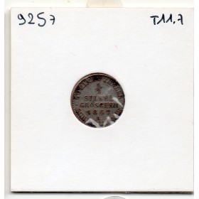 Prusse 1/2 silber groschen 1867 A, TTB, KM 484 pièce de monnaie