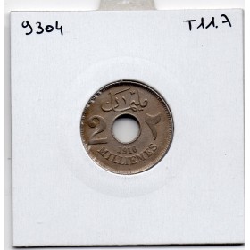 Egypte 2 Milliemes 1335 AH - 1916 H, TTB, KM 314 pièce de monnaie