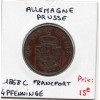 Prusse 4 pfenninge 1868 C, TTB+, KM 483 pièce de monnaie
