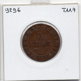 Royaume de Westphalie Jérome Napoléon 3 centimes 1812 C, TTB, KM 92 pièce de monnaie