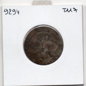 Royaume de Westphalie Jérome Napoléon 20 centimes 1812 C, TB, KM 97 pièce de monnaie