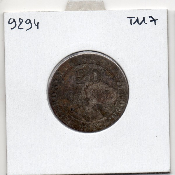 Royaume de Westphalie Jérome Napoléon 20 centimes 1812 C, TB, KM 97 pièce de monnaie