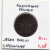 Prusse 3 pfenninge 1858 A, TB, KM 453 pièce de monnaie