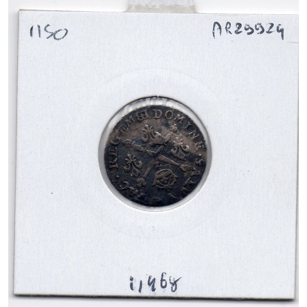 5 Sols aux insignes 1703 BB Strasbourg Louis XIV pièce de monnaie royale