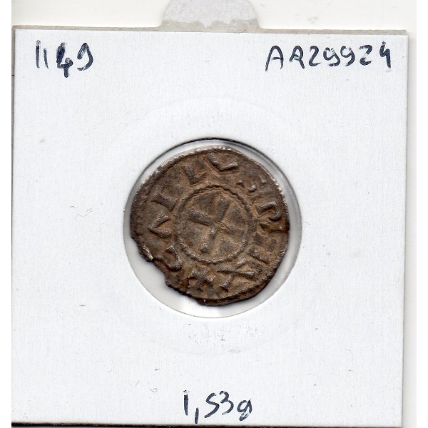 Denier de Clermont Charles II le Chauve (864-875) pièce de monnaie Carolingienne