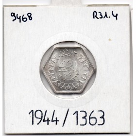 Egypte 2 piastres 1363 AH - 1944, Spl, KM 369 pièce de monnaie