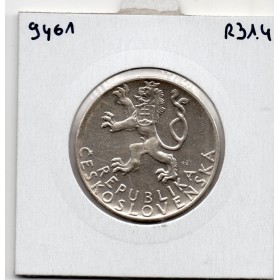 Tchecoslovaquie 50 korun 1947, Sup, KM 24 pièce de monnaie