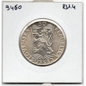 Tchecoslovaquie 50 korun 1949, Spl, KM 28 pièce de monnaie