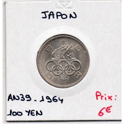 Japon 100 yen JO Showa an 39 1964, Spl, KM Y79 pièce de monnaie
