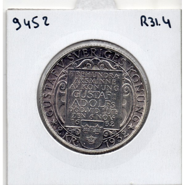 Suède 2 kronor 1932, Spl, KM 805 pièce de monnaie