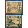 Maroc Chérifien P.42, TTB, Billet de 1 Franc 1944 Fès