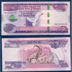 Ethiopie Pick N°58, TTB, Billet de banque de 200 Birr 2020