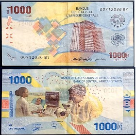 Afrique Centrale P.701, TTB, Billet de 1000 Francs CFA 2020 Medecine