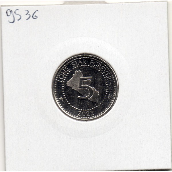 Libéria 5 Dollars 2022 FDC, KM.1083 Edward James Roye