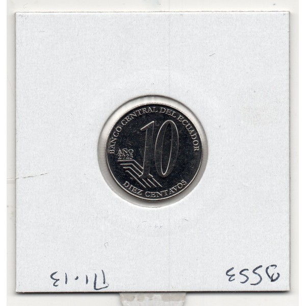 Equateur 10 centavos 2023 FDC, KM.132 Galo Plaza
